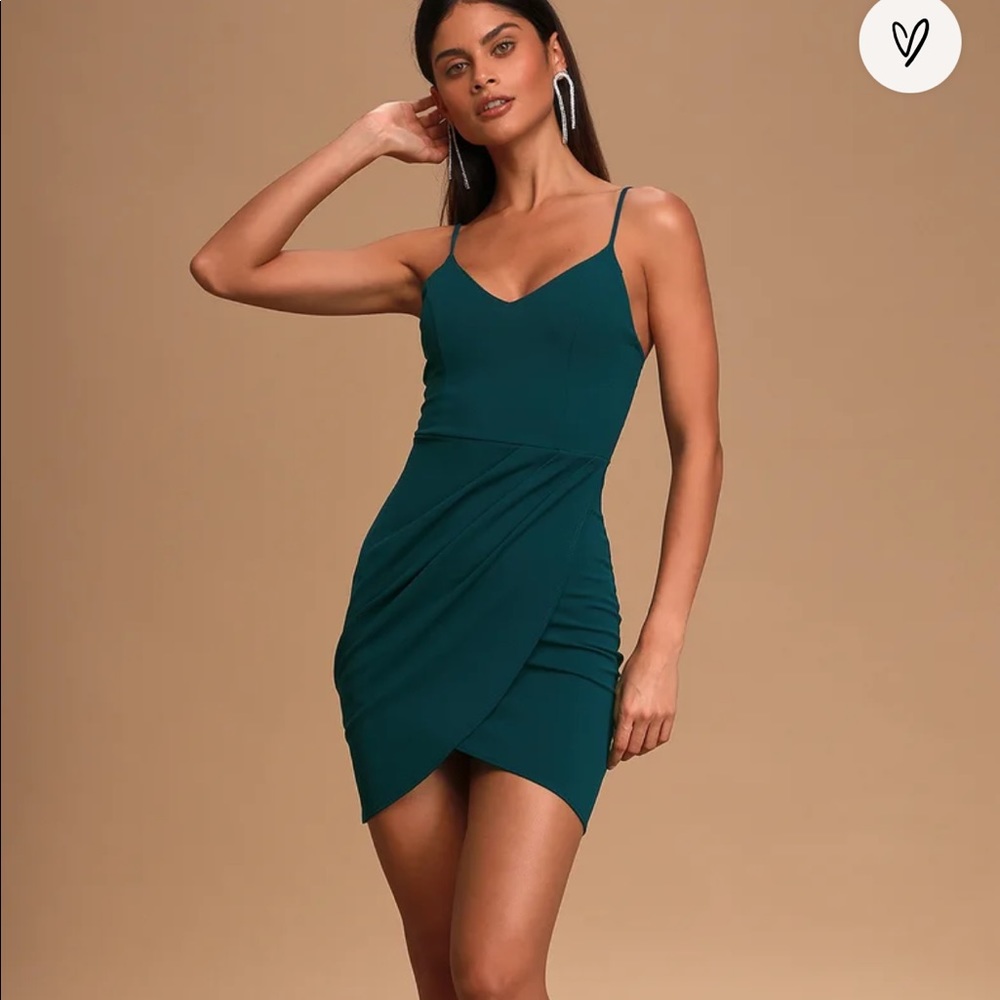 NWT Lulu’s Forever Your Girl size medium teal blue
